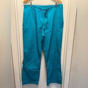 Cherokee scrub pants NWOT size L. Teal/ blue family.